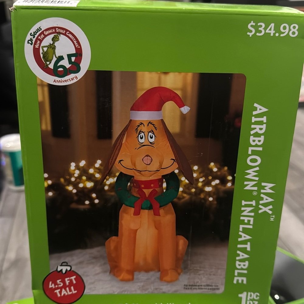 4.5 ft tall inflatable Max brand new